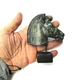 Head Of A Horse Bronze Sculpture , Horse Head Statue From Ancient Greece, Greek Hand Made in Greece - thumbnail 2