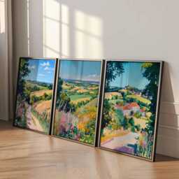 Set Of 3 West Sussex Posters, England Travel Prints, Coastal Wall Art Set, Chichester Decor Countryside Poster UK Gift For Home - thumbnail 2