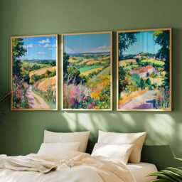 Set Of 3 West Sussex Posters, England Travel Prints, Coastal Wall Art Set, Chichester Decor Countryside Poster UK Gift For Home - thumbnail 3