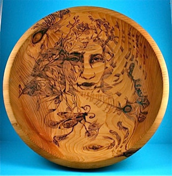 Bowl Of LifeOriginal Woodburning - image 1