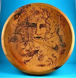 Bowl Of LifeOriginal Woodburning - thumbnail 1
