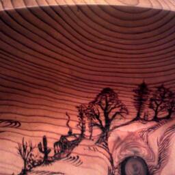 Bowl Of LifeOriginal Woodburning - thumbnail 2