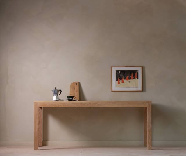 Konk ??? Worker's Table [Wooden Legs] Bespoke Sizes Available Industrial Oak Dining Table, Modern Office Computer Or Writing Desk - image 1