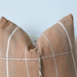 Handmade Hemp Pillow Cover Vintage Karen Tribal Design - 20x20 - thumbnail 2