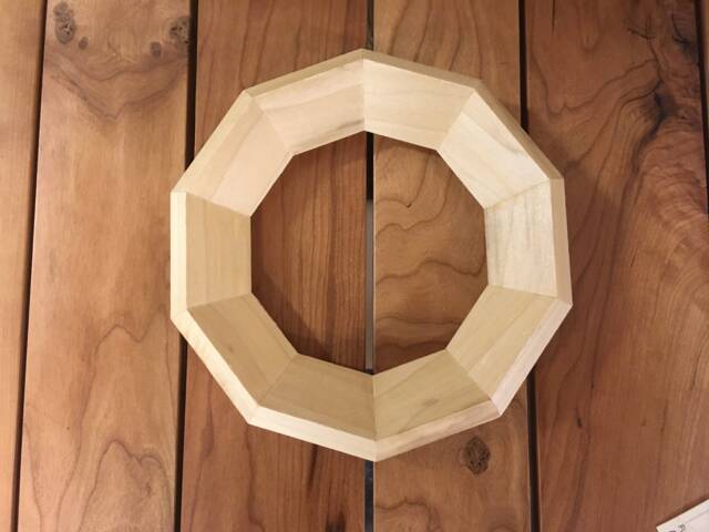 Decagon Wood Sculpture - image 1