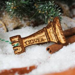 Personalised Chess Piece Christmas Ornament Board Game Wood Custom Bauble Laser Engraved Rustic Wooden Name Decoration Irish - thumbnail 4