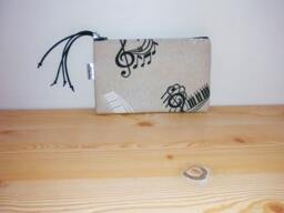 Estuche Musica, Estuche De M??sica, Monedero Bolso Musical, Regalo M??sicos, Partitura Musica