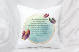 Personalised Butterfly Worry Cushion, Mental Wellbeing Gift - thumbnail 1