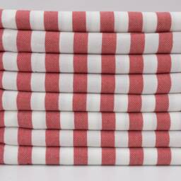 "Turkish Towel, Peshtemal Towel, Red Towel, Cotton Towel, Bohemian Towel, Spa Towel, 40""x67" - thumbnail 2