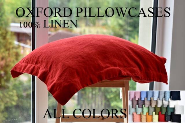 Pillow Case Linen Oxford With 2 - image 1