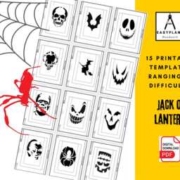 Plans For Jack O Lantern, Coffin Candy Box & Halloween Decorations Bargain Bundle - thumbnail 3