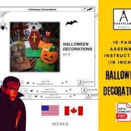 Plans For Jack O Lantern, Coffin Candy Box & Halloween Decorations Bargain Bundle - thumbnail 4
