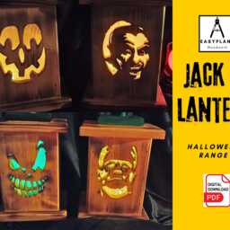 Plans For Jack O Lantern, Coffin Candy Box & Halloween Decorations Bargain Bundle - thumbnail 2