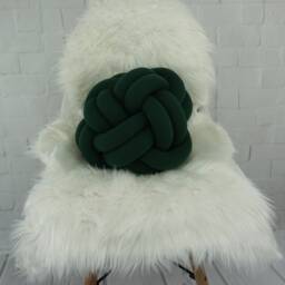"Large Knot Pillow Scandinavian Baby Nursery Decor - 13.78""x13.78" - thumbnail 3