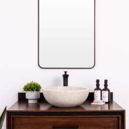 Natural Stone Vessel Bathroom Sink, Isidro Ojinaga Marble, Vanity Sink - thumbnail 3