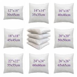 "100% Hollowfibre Cushion Pad Fillers Inners Inserts Square Cushions Extra Bounce Non Allergenic Available in 14""16""18""20""22""24""26" - thumbnail 2