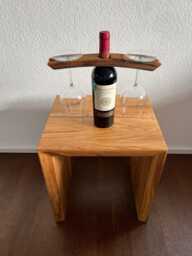 Balancing Wine Bottle & Glass Holder, Floating Newly Weds Or Engaged Gifts For Couple, New Home Gift