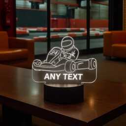 Personalised Go Kart Led Night Light, Gift, Lover Gifts For Kids, Lights, Bedroom Light - thumbnail 3
