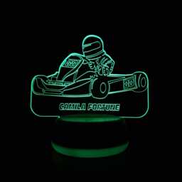 Personalised Go Kart Led Night Light, Gift, Lover Gifts For Kids, Lights, Bedroom Light
