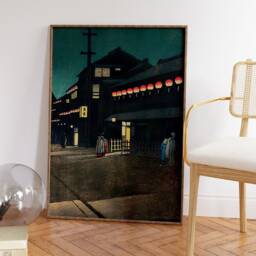 Japanese Poster, Hasui Kawase, Evening At Osaka, Travel Wall Art Decor, Japan Poster Print, Art, Asian Gift, A1/A2/A3/A4 - thumbnail 2