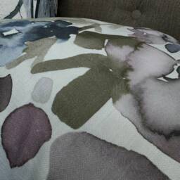 Mirren Floral Cushion Cover Purple Green Blue John Lewis Designer Fabric Double Sided Handmade Luxury Pillow Made in UK - thumbnail 3