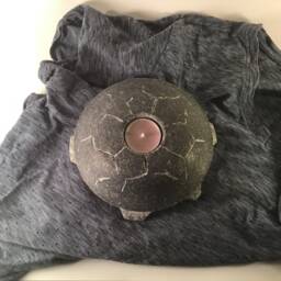 Gray Stone Turtle Candleholder - Animal Lover Gift - thumbnail 2