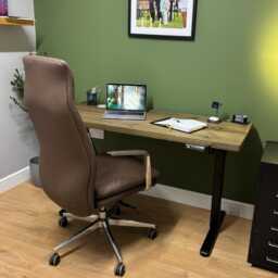 Rustic Standing Office Desk - Adjustable Height - thumbnail 4