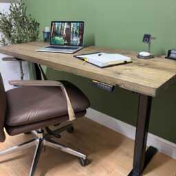 Rustic Standing Office Desk - Adjustable Height - thumbnail 1