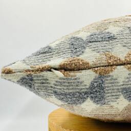Beige Circle Pattern Textured Pillowcase, Multicolor Pillowcase, Brown & Gray Pillowcase, Halloween Gift, Housewarming Gift - thumbnail 2