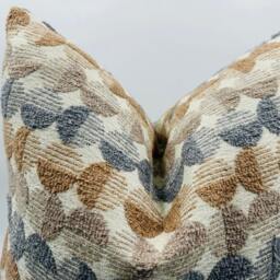 Beige Circle Pattern Textured Pillowcase, Multicolor Pillowcase, Brown & Gray Pillowcase, Halloween Gift, Housewarming Gift - thumbnail 3