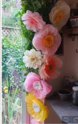 Paper Flower, Nursery, Bedroom Wall, Wall Art, Birthday Party, Wedding, Babyshower Decorations - thumbnail 1
