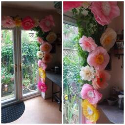 Paper Flower, Nursery, Bedroom Wall, Wall Art, Birthday Party, Wedding, Babyshower Decorations - thumbnail 3