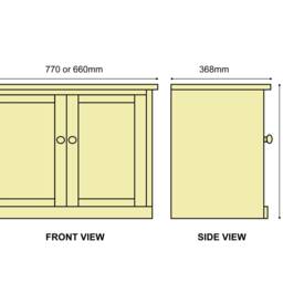 Handmade Shoe Bench Cupboard With Adjustable Storage Shelves. Rack Hallway Cabinet - thumbnail 4