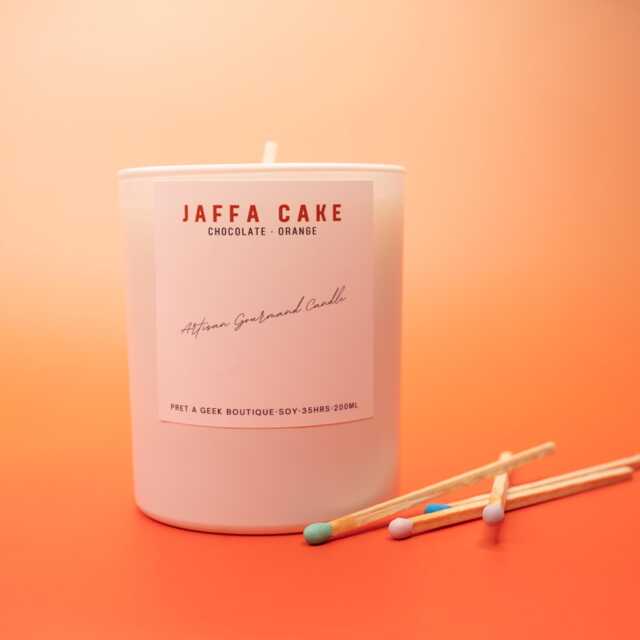 Jaffa Cake Soy Candle Chocolate Orange Lover Bakery Gift Foodie Baker - image 1