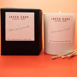 Jaffa Cake Soy Candle Chocolate Orange Lover Bakery Gift Foodie Baker - thumbnail 3
