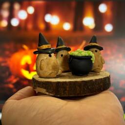 Witchy Potatoes, 3 Bundle With Cauldron - thumbnail 3