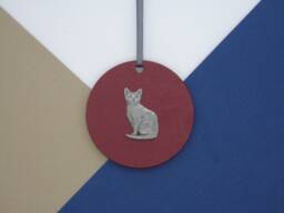 Cat Hanging Disk Decoration - British Shorthair Mum Christmas Ornament Owner Unique Decor