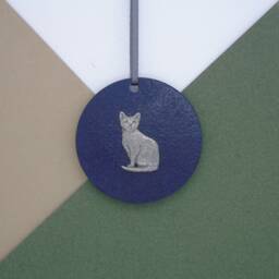 Cat Hanging Disk Decoration - British Shorthair Mum Christmas Ornament Owner Unique Decor - thumbnail 3