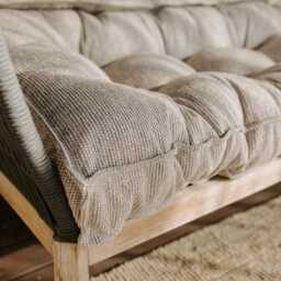 Outdoor Patio Cushions Weather Resistant Fabrics, Cozy Tones, Custom Sizes - thumbnail 2