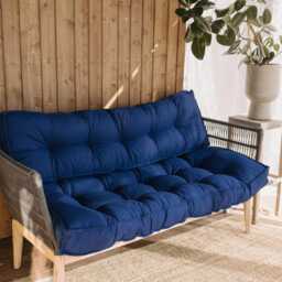 Outdoor Patio Cushions Weather Resistant Fabrics, Cozy Tones, Custom Sizes - thumbnail 3