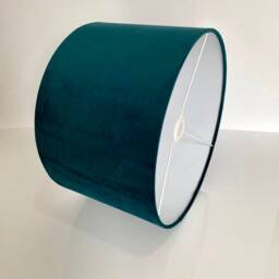 New Hq Modern Teal Soft Velvet Table & Ceiling Lamp Shade Pendant Multi Sizes & Drum, Hexagon, Rounded Square, Tapered - thumbnail 3
