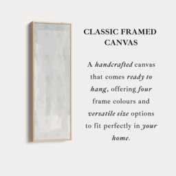Vertical Long Narrow Grey Minimalist Abstract Wall Art For Hallway Or Office, Slim Portrait Canvas Neutral Decor Contemporary Homes - thumbnail 3