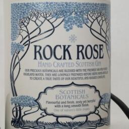 Rock Rose Scottish Botanicals Ceramic Gin Bottle - Upcycled Table Lamp Without Shade - 3Amp UK Electrical Plug With On/Off Switch - thumbnail 2