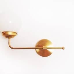 Modern Wall Sconce - Globe Shade Contemporary Minimalist Bathroom Lighting Vanity Bedside Entryway Kitchen Ul Listed - thumbnail 2