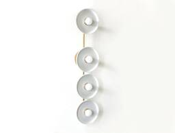 Mid Century Modern Quattro White Porcelain Sconce Light Unique Ceramic Fixture Vanity Wall Entry Lighting