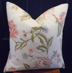 2 Shades jaclyn Smith Trend Anna Floral Bird.linen Blend.fall Decor.spring.summer.pillow Covers.toss Pillows.throw Pillows.cushion Covers - thumbnail 1