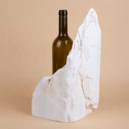 Handmade Dolomite Marble Wine Bottle Holder Unique Rack - thumbnail 3