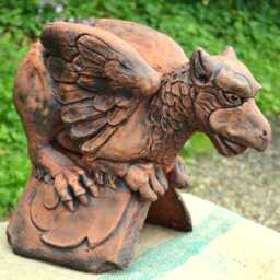 Large Griffin Roof Finial 90 Degree Angled Ridge Tile - thumbnail 3