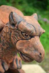 Large Griffin Roof Finial 90 Degree Angled Ridge Tile - thumbnail 1