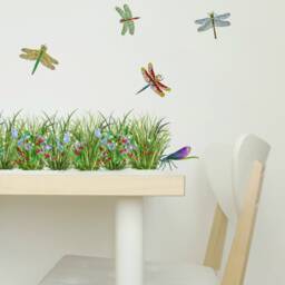 Wall Decals Grass With Strawberry, Home D??cor, Kitchen Decal Border, Decor, For Tiles Walls Furniture - thumbnail 2